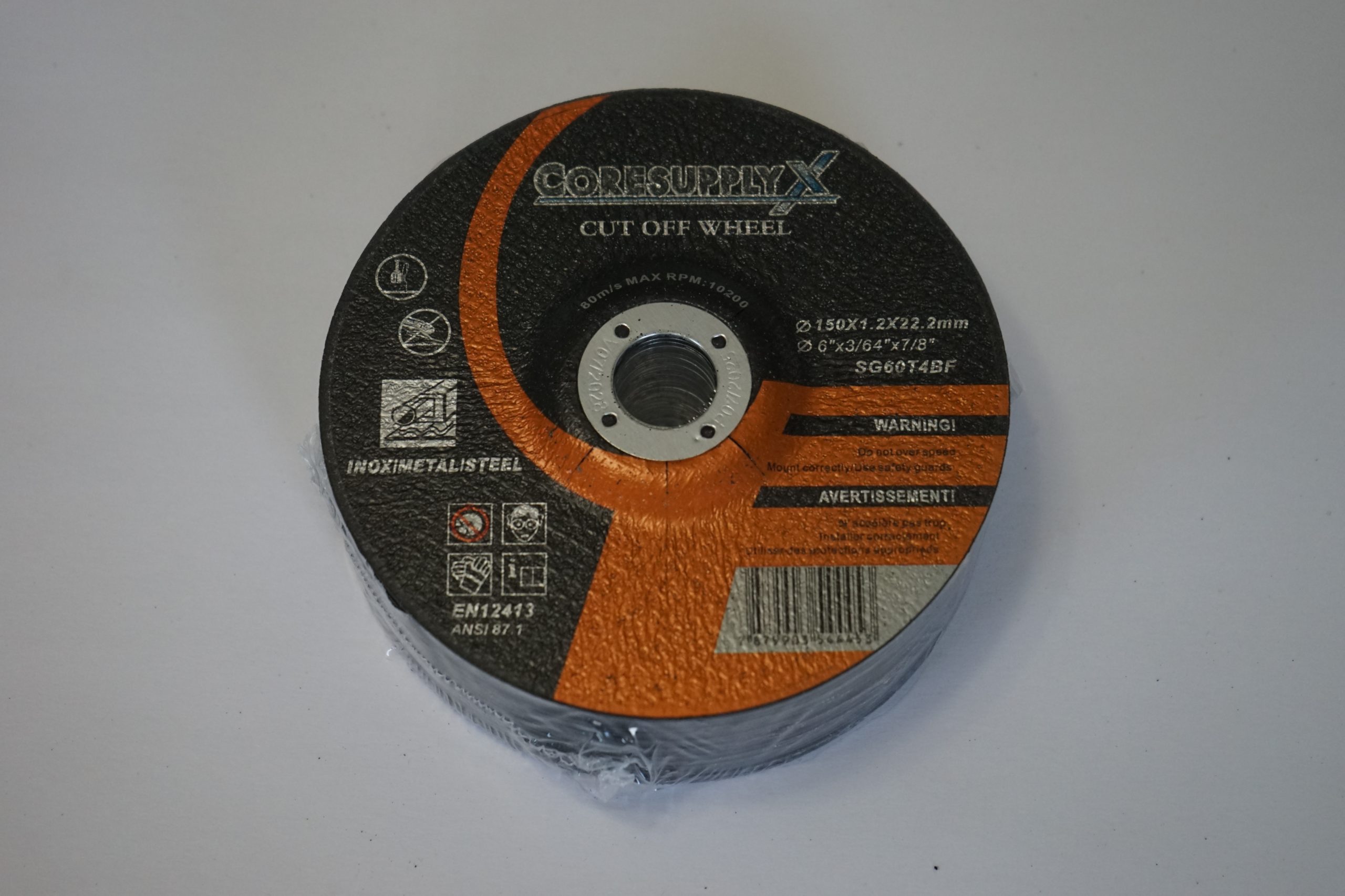 6” x .045” x 7/8” – T42 - Cut-Off Wheel for Metal, Stainless Steel (INOX) and Steel - Image 4