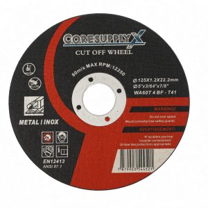 5” x .045” x 7/8” – T41 - Cut-Off Wheel for Metal and Stainless Steel (INOX)