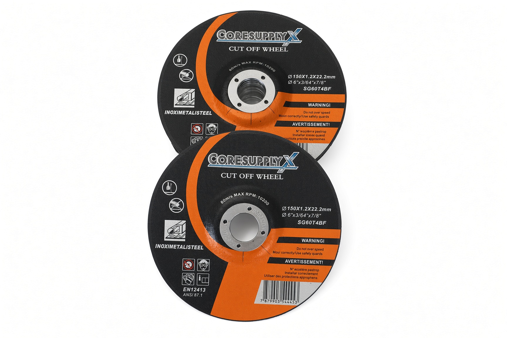 6” x .045” x 7/8” – T42 - Cut-Off Wheel for Metal, Stainless Steel (INOX) and Steel - Image 3