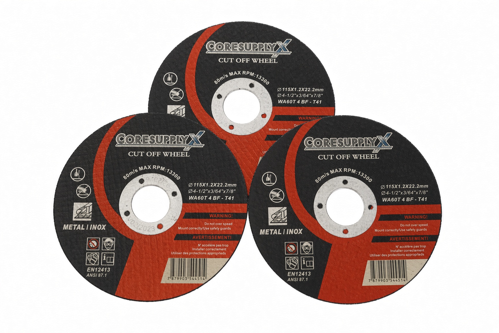 4-1/2” x .045” x 7/8” – Type 41 - Cut-Off Wheel for Metal and Stainless Steel (INOX) - Image 2