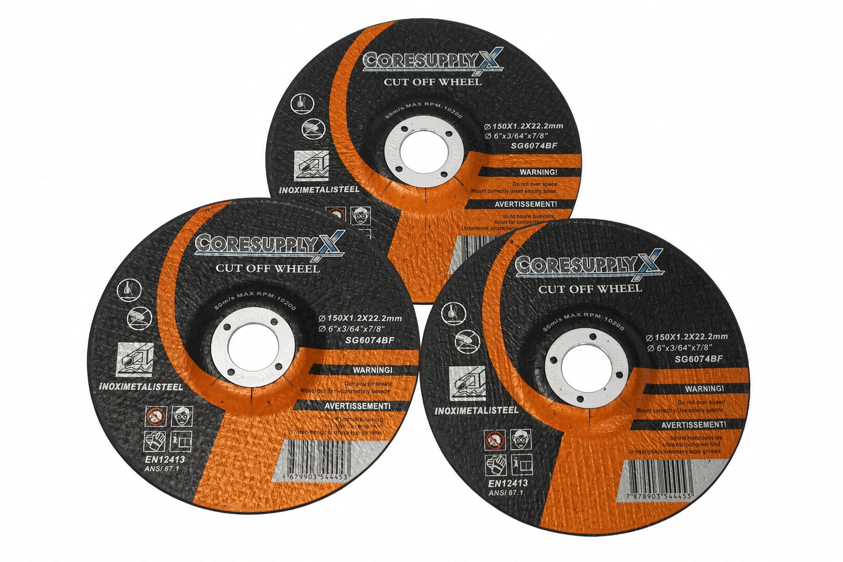 6” x .045” x 7/8” – T42 - Cut-Off Wheel for Metal, Stainless Steel (INOX) and Steel - Image 2
