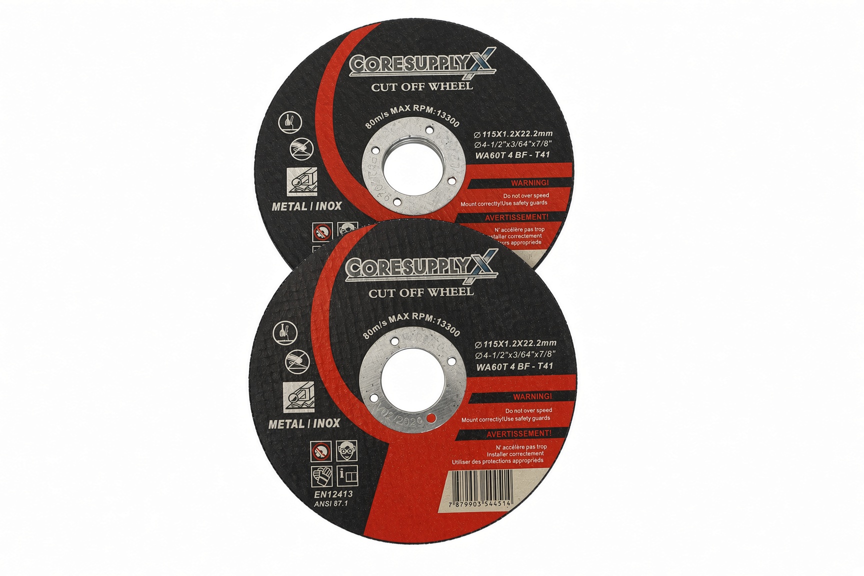 4-1/2” x .045” x 7/8” – Type 41 - Cut-Off Wheel for Metal and Stainless Steel (INOX) - Image 3