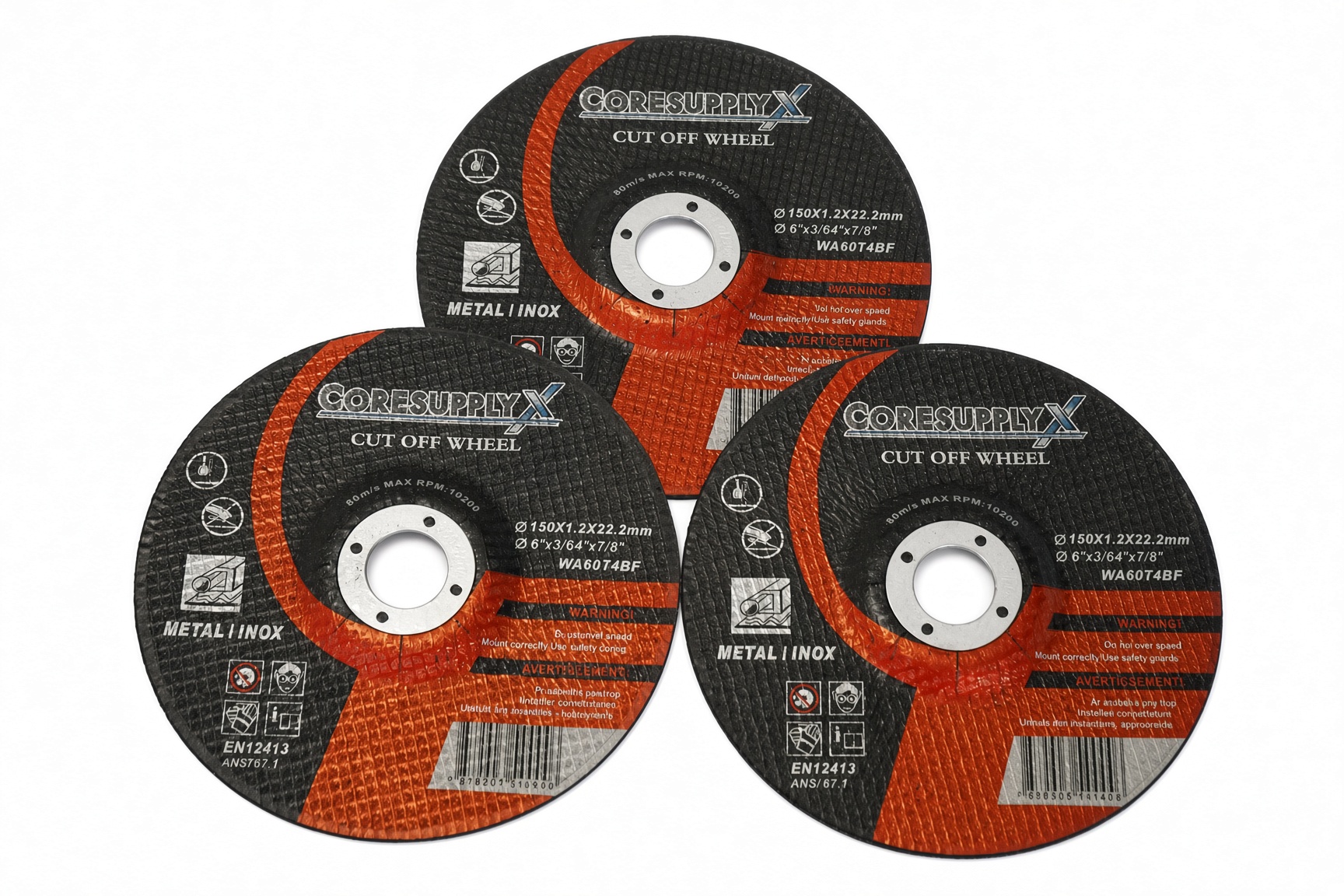 6” x .045” x 7/8” – T42 - Cut-Off Wheel for Metal and Stainless Steel (INOX) - Image 2